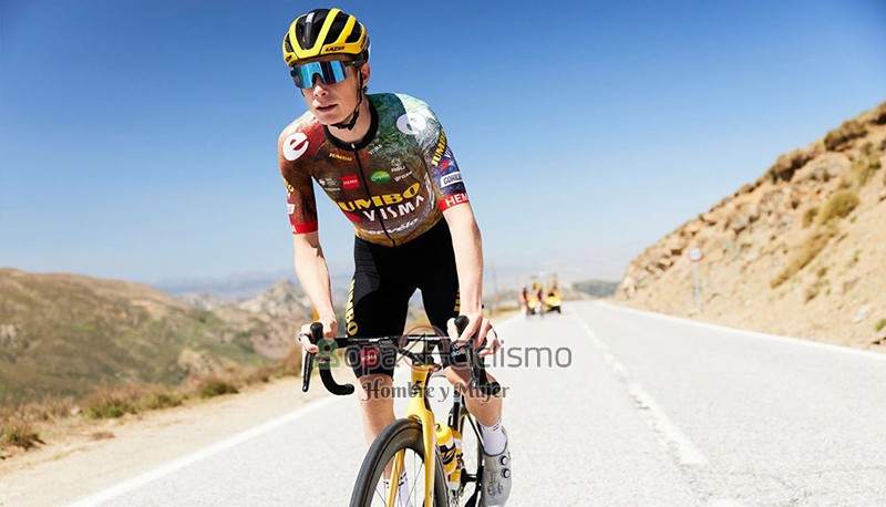 Jumbo Visma Ropa Ciclismo Culotte Corto 2023 Hombre Mangas Cortas Verde